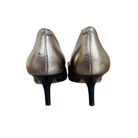 COACH Bowery Gunmetal Pointed Toe Heels - Picture 9 of 15